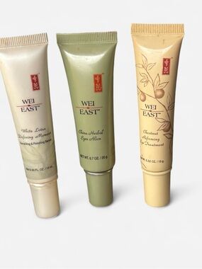 Discontinued Wei East Skincare Bundle | White Lotus Serum + 2 Eye Treatments